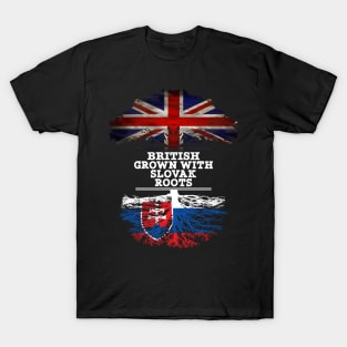 British Grown With Slovak Roots - Gift for Slovak With Roots From Slovakia T-Shirt